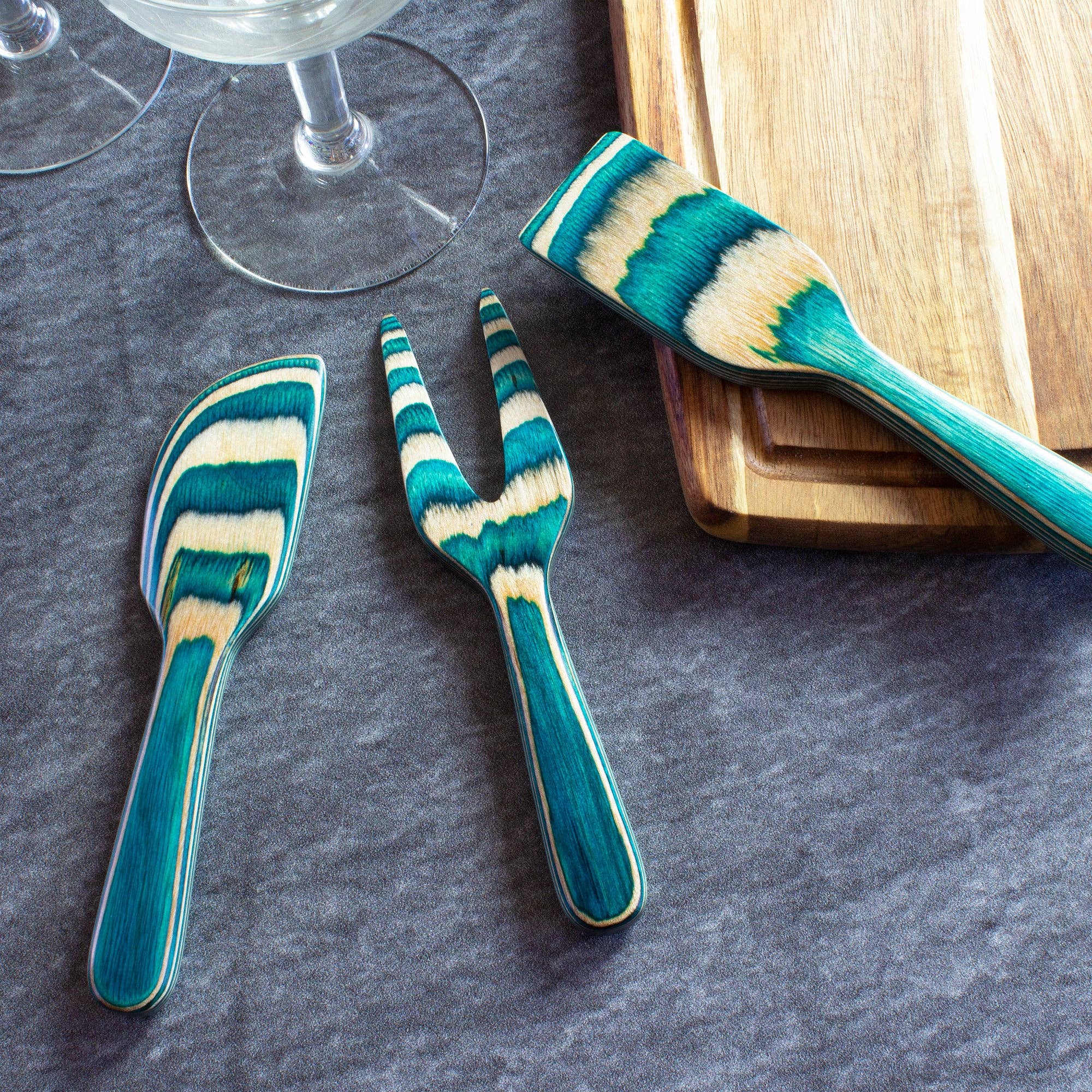 Baltique® Mykonos Collection 3-Piece Cheese Tool Set - Decor Addict, LLC