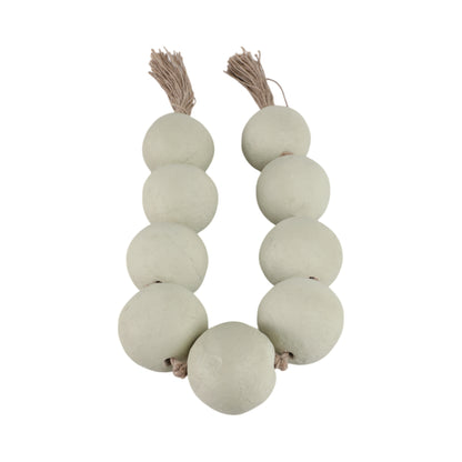 44x3" Ecomix Bead Garland, Sage Green - Decor Addict, LLC