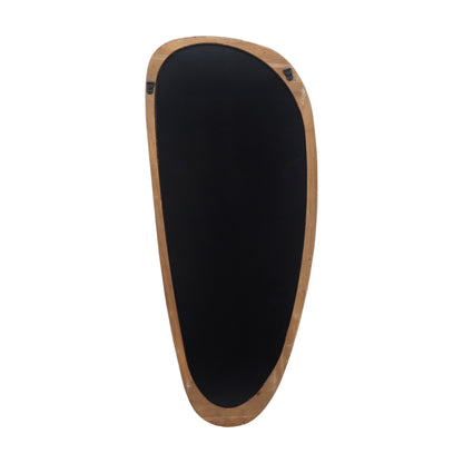 Wood, 15x36 Egg Shaped Mirror, Brown Wb - Decor Addict, LLC