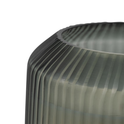 6" 42oz Glass Candle W/ Wood Base, Green - Decor Addict, LLC