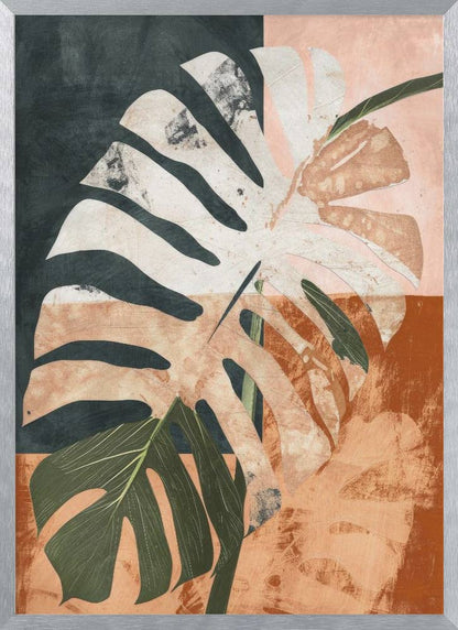 "Into the jungle" Framed Textured Wall Art: Gold / 40"H x 30"W - Decor Addict, LLC