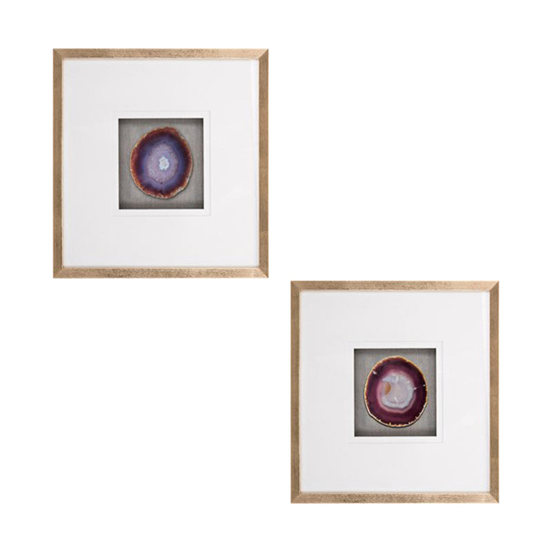 20x20-S/2-Framed-Agate"-Purple