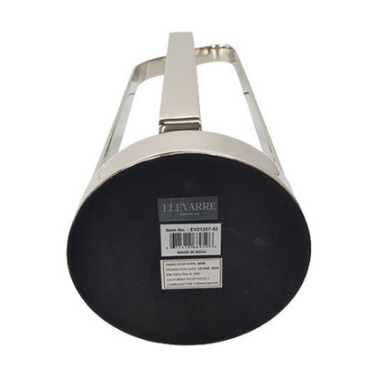 Candle Holder - Silver Metal Stylish Hurricane, 21 in. - Decor Addict, LLC