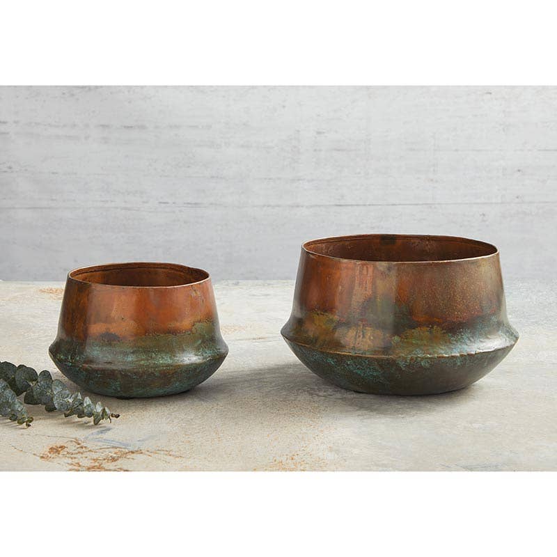 Copper Blue Planter Large