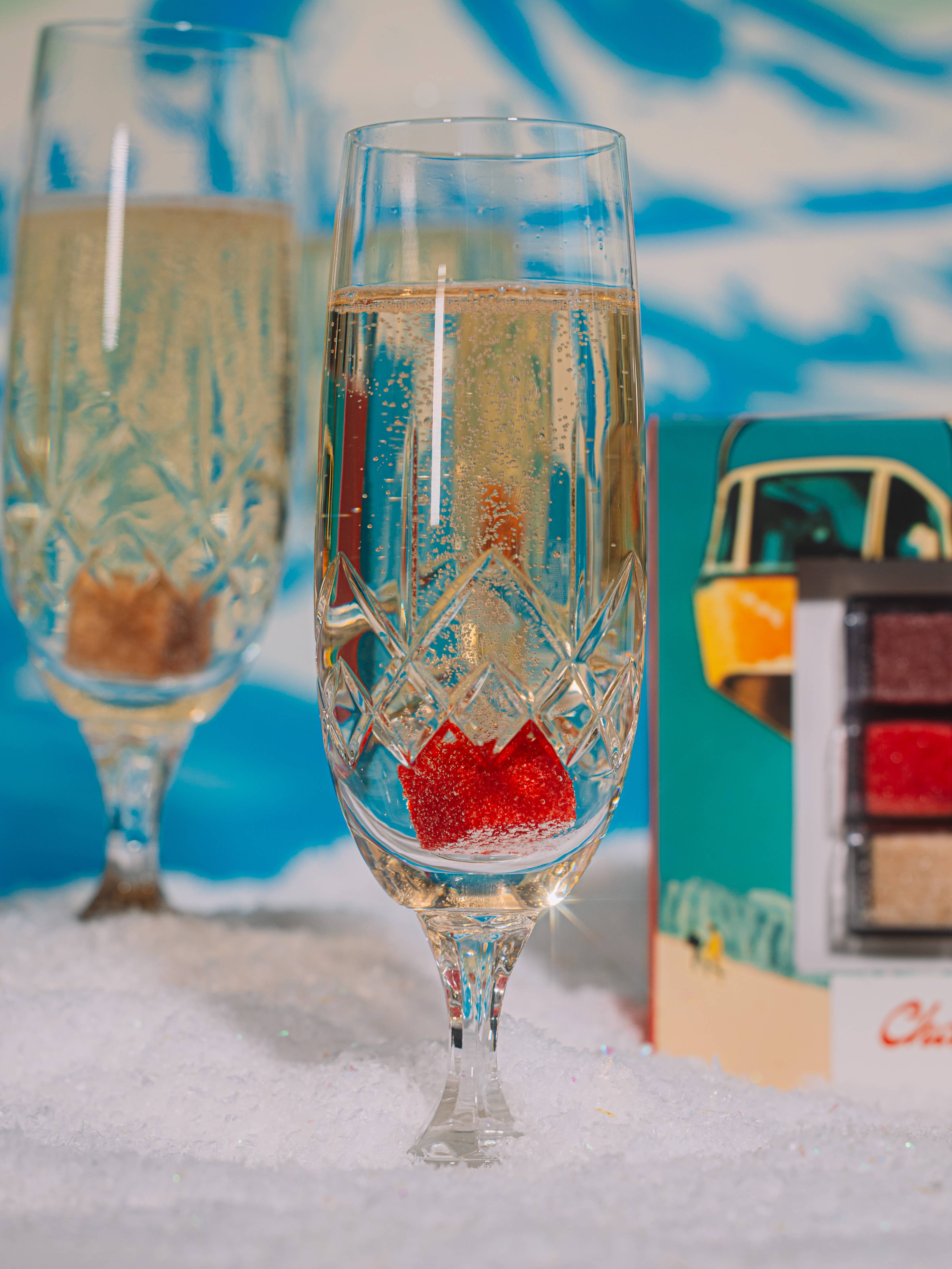 Champagne Mixer Cube Trio, Holiday/New Year’s Toast - Decor Addict, LLC