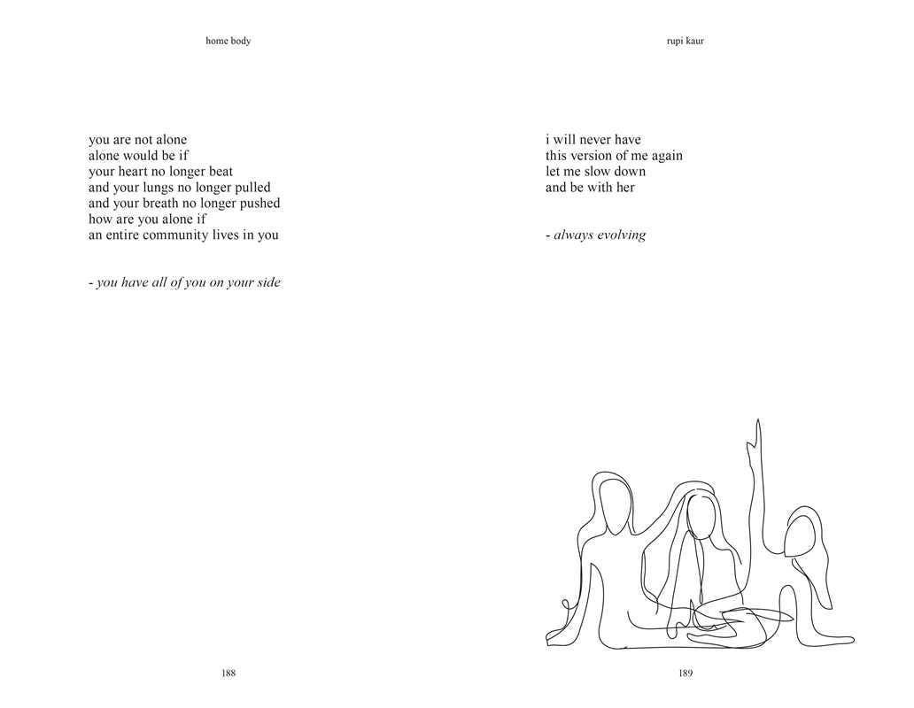 Home Body by Rupi  Kaur: Hardcover; 208 pages / English - Decor Addict, LLC