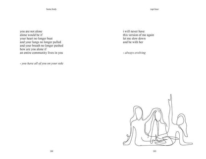Home Body by Rupi  Kaur: Hardcover; 208 pages / English - Decor Addict, LLC