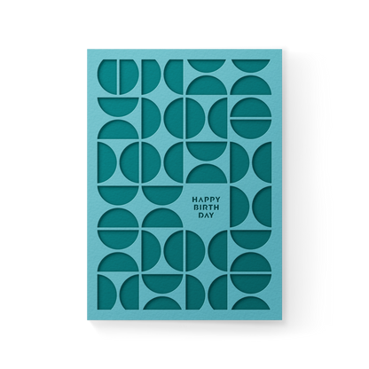 Happy Bday Circles Pocket Card - Decor Addict, LLC