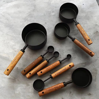 Black Stainless Steel Measuring spoons - Decor Addict, LLC