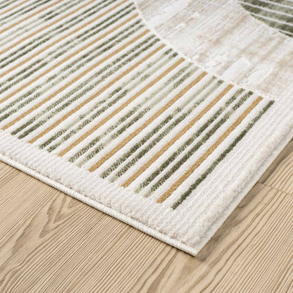 Abani Rugs Ivy Mid-Century Green Arch Area Rug: 2' x 3' - Decor Addict, LLC