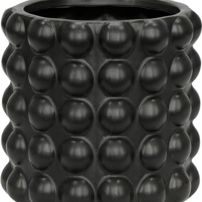 S/2 6/8" Bubble Planters, Matte Black - Decor Addict, LLC