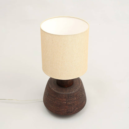 Handmade Artisanal Table Lamp with Wooden Base-13X13X26.5" - Decor Addict, LLC