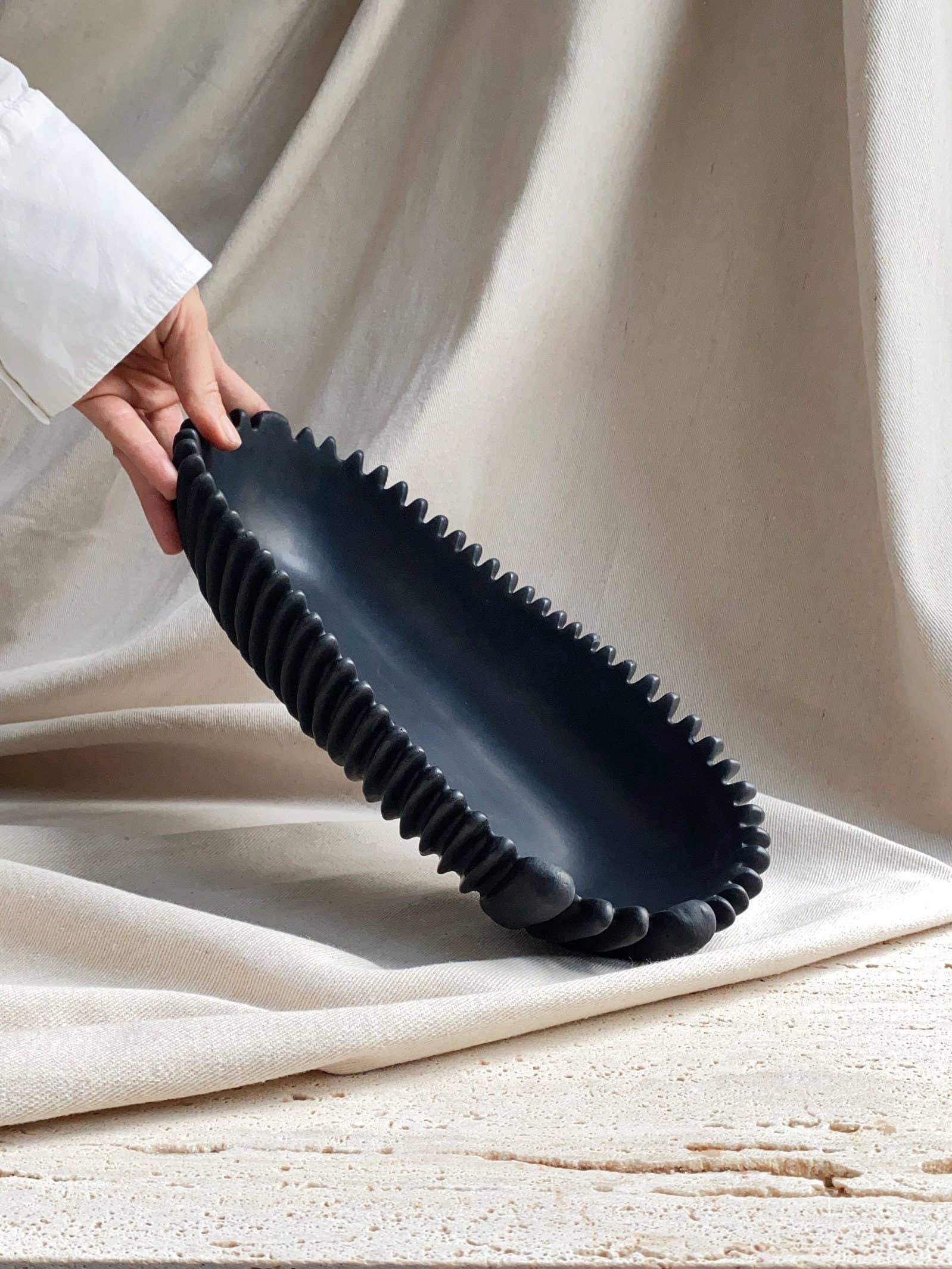 FORMA handmade concrete bowl: Black - Decor Addict, LLC