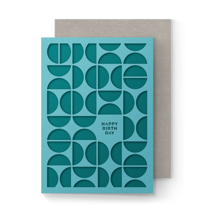 Happy Bday Circles Pocket Card - Decor Addict, LLC