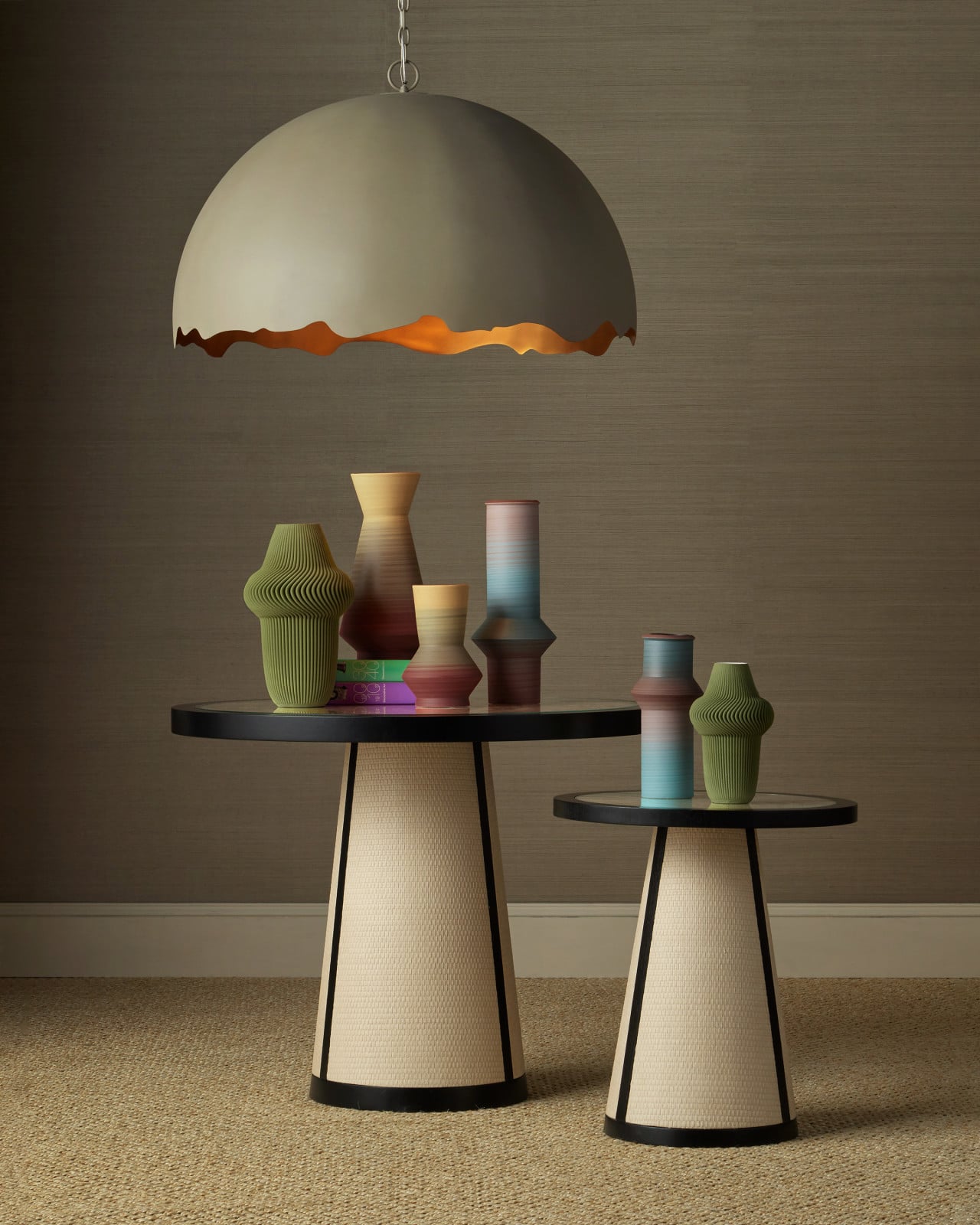Happy 80's Blue & Red Vase, Set of 2 by Currey & Company