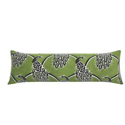Corsham Lumbar Pillow: Green / 12" x 24" - Decor Addict, LLC