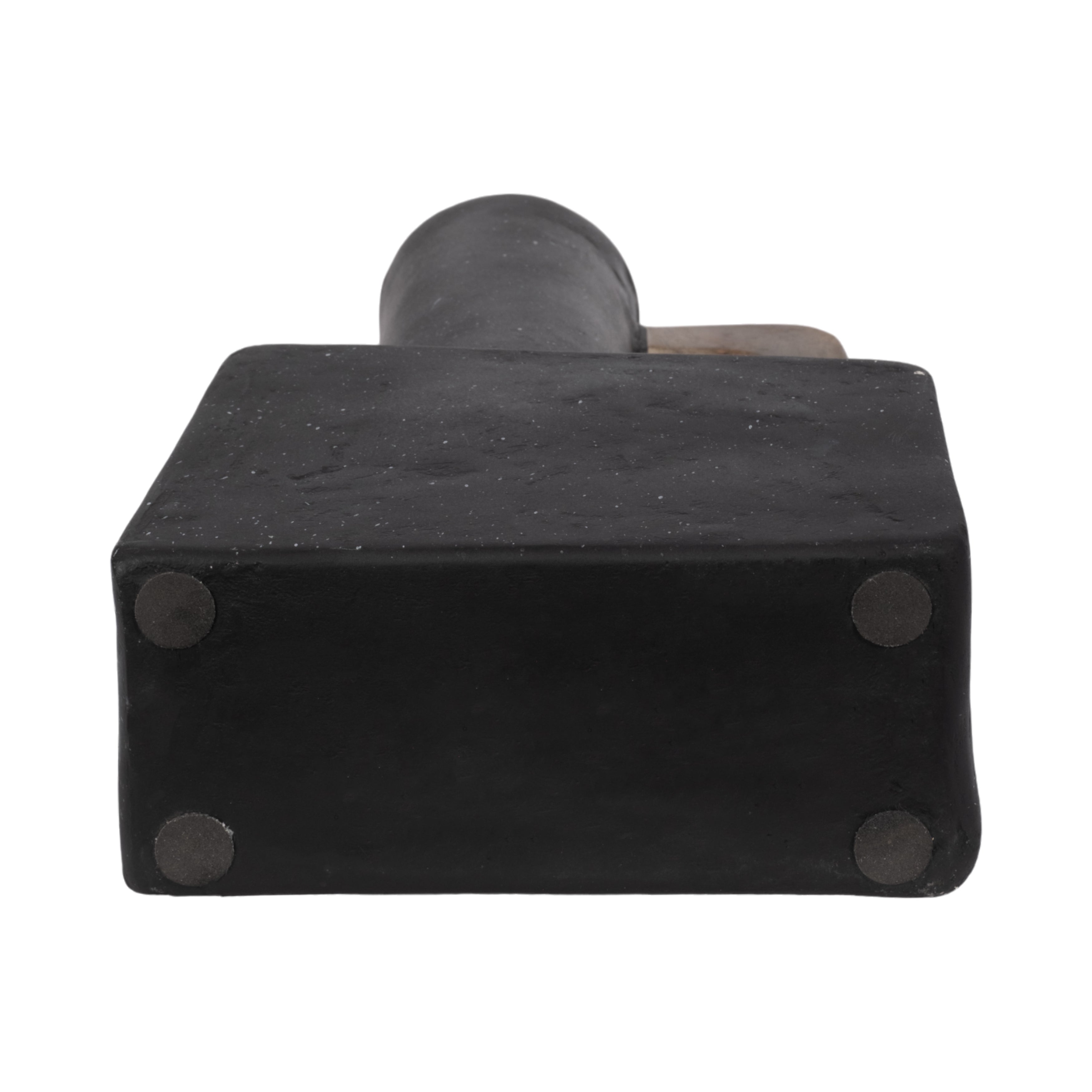 Ecomix, 18" Trendy Vase W Handle, Black - Decor Addict, LLC