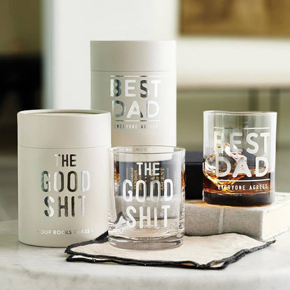 DOF Rocks Glass - Good Shit: Material - Decor Addict, LLC