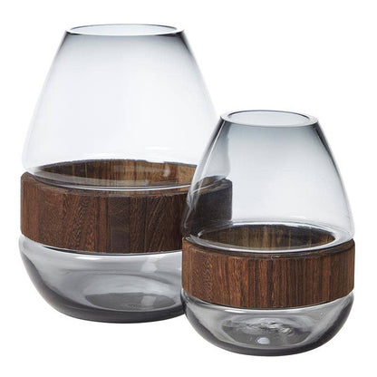 Wood Bud Vases - Set of 2 - Decor Addict, LLC