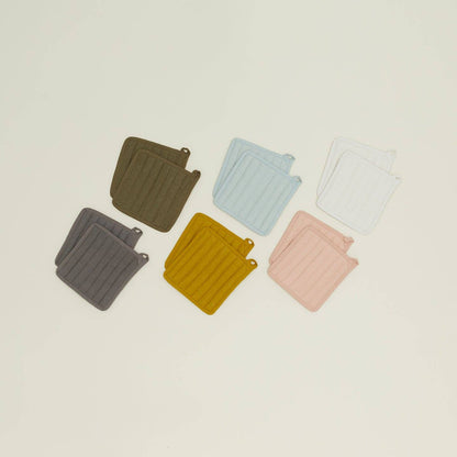 SIMPLE LINEN POT HOLDERS - SET OF 2: IVORY - Decor Addict, LLC