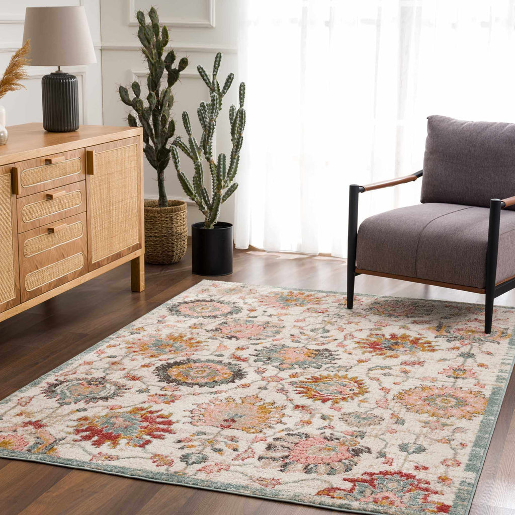 Twilight Floral Performance Rug - Decor Addict, LLC