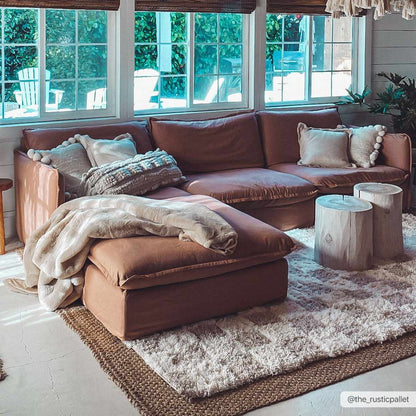 Atira Light Brown Checkered Area Rug - Decor Addict, LLC