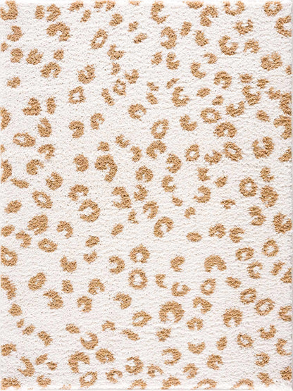 Altin Leopard Print White Area Rug - Decor Addict, LLC