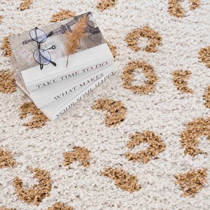 Altin Leopard Print White Area Rug - Decor Addict, LLC