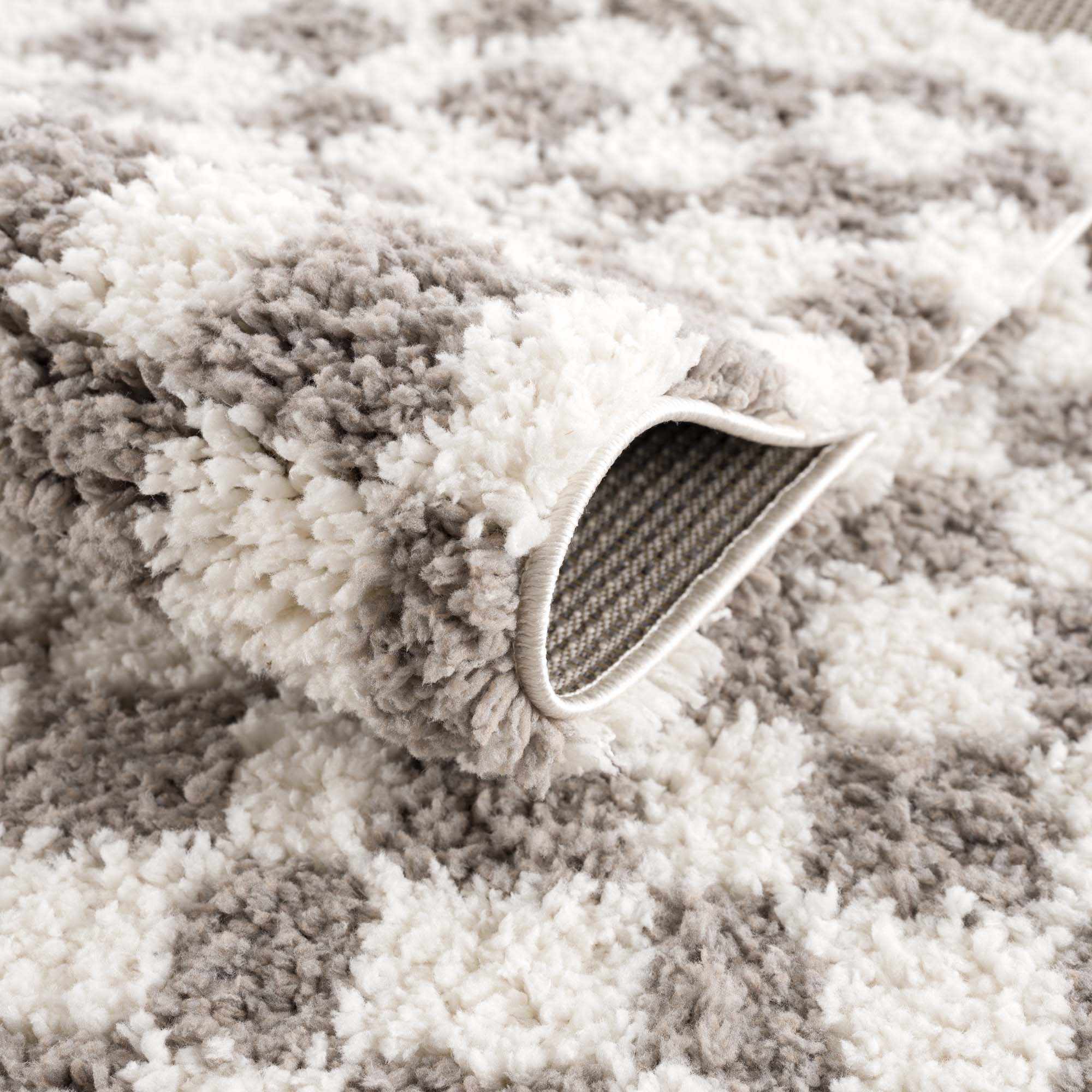 Kieu Taupe Checkered Area Rug - Decor Addict, LLC