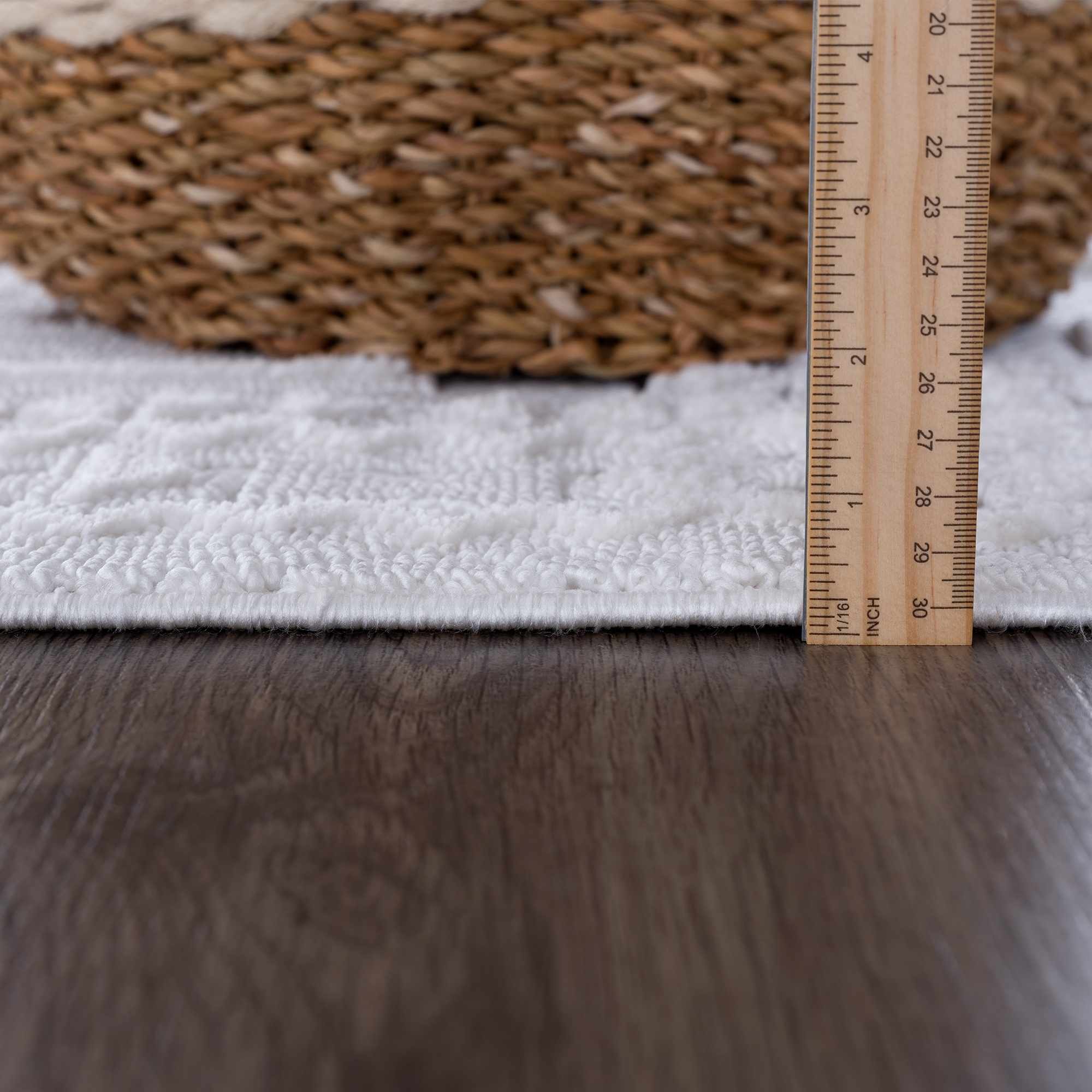 Alya White Fringe Rug - Decor Addict, LLC