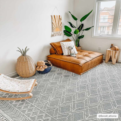 Ramsbury Ivory & Blue Area Rug - Decor Addict, LLC