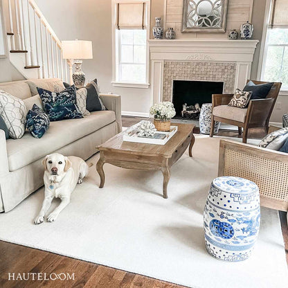 Brockton Solid Wool Light Beige Area Rug - Decor Addict, LLC