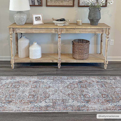 Rust Hera Washable Area Rug - Clearance - Decor Addict, LLC