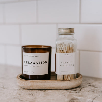 White Tip Safety Matches - 60 Count, 3.75" - Decor Addict, LLC