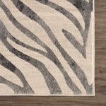 Gray Ecorse Zebra Print Area Rug - Decor Addict, LLC