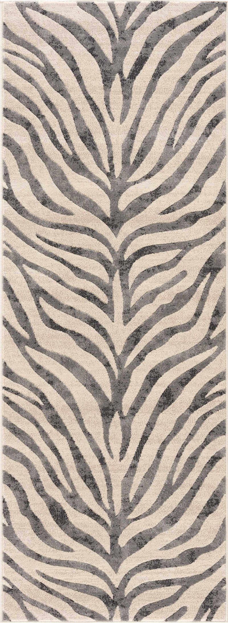 Gray Ecorse Zebra Print Area Rug - Decor Addict, LLC