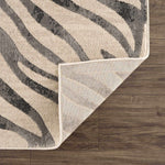 Gray Ecorse Zebra Print Area Rug - Decor Addict, LLC