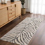 Gray Ecorse Zebra Print Area Rug - Decor Addict, LLC