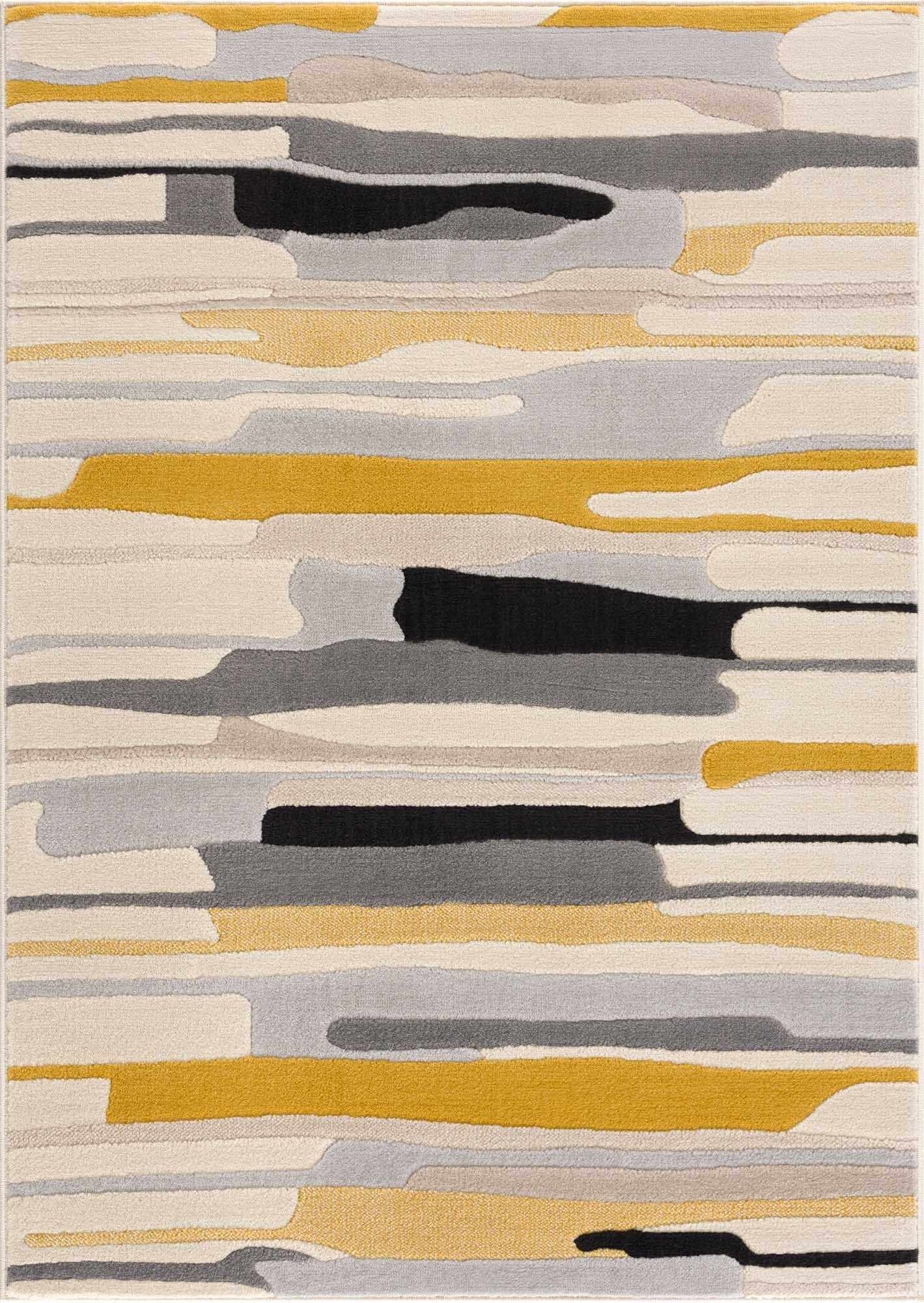 Southfields Mustard Area Rug - Decor Addict, LLC