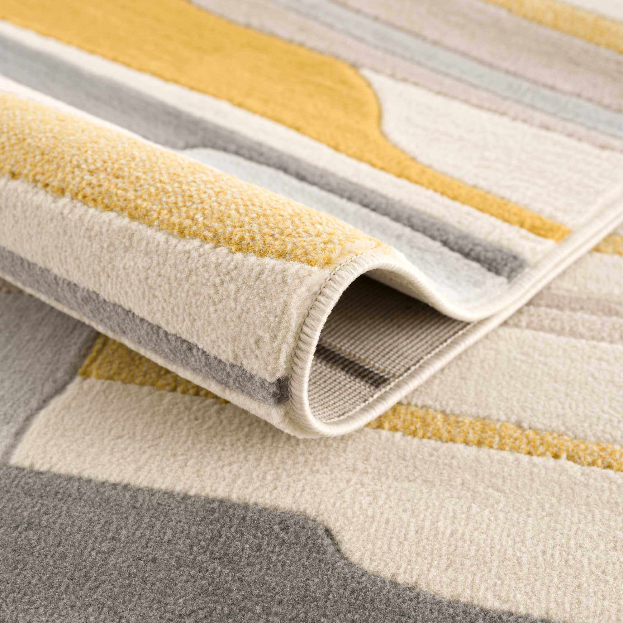 Southfields Mustard Area Rug - Decor Addict, LLC