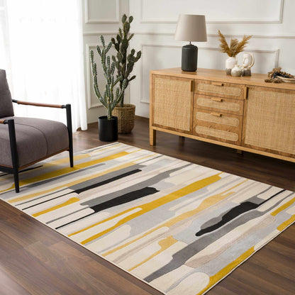 Southfields Mustard Area Rug - Decor Addict, LLC