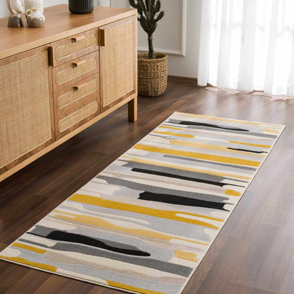Southfields Mustard Area Rug - Decor Addict, LLC