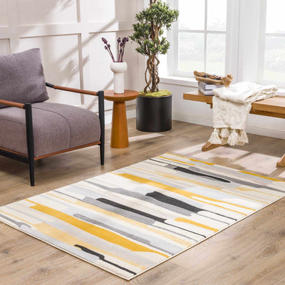 Southfields Mustard Area Rug - Decor Addict, LLC