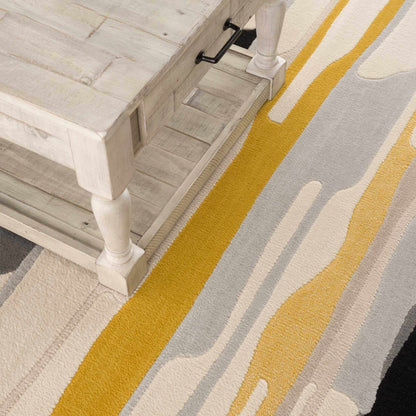 Southfields Mustard Area Rug - Decor Addict, LLC