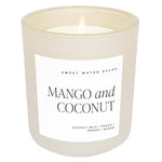 Mango and Coconut Soy Candle - Tan Matte Jar - 15 oz