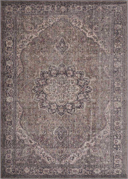 Dusty Sage Greenpoint Medallion Washable Area Rug - Decor Addict, LLC