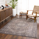 Dusty Sage Greenpoint Medallion Washable Area Rug - Decor Addict, LLC