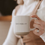 Go For It 14oz. Stoneware Coffee Mug
