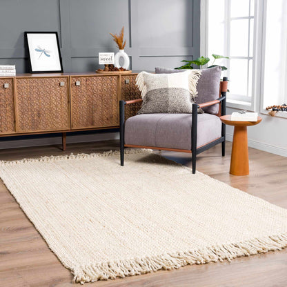 Senneterre Bleached Jute Rug - Decor Addict, LLC