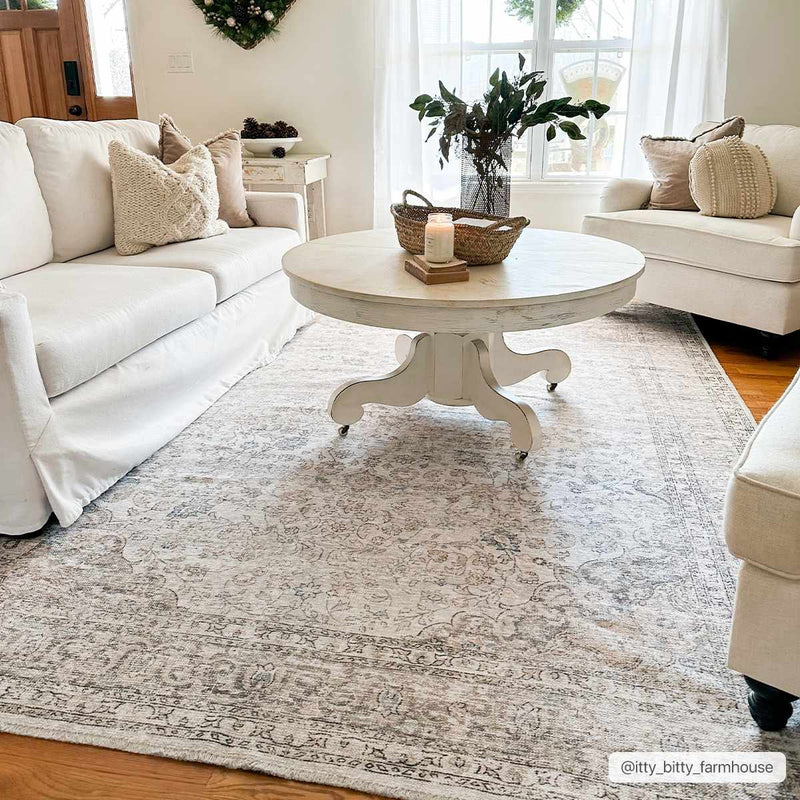 Cream Holi-2301 Washable Area Rug - Decor Addict, LLC